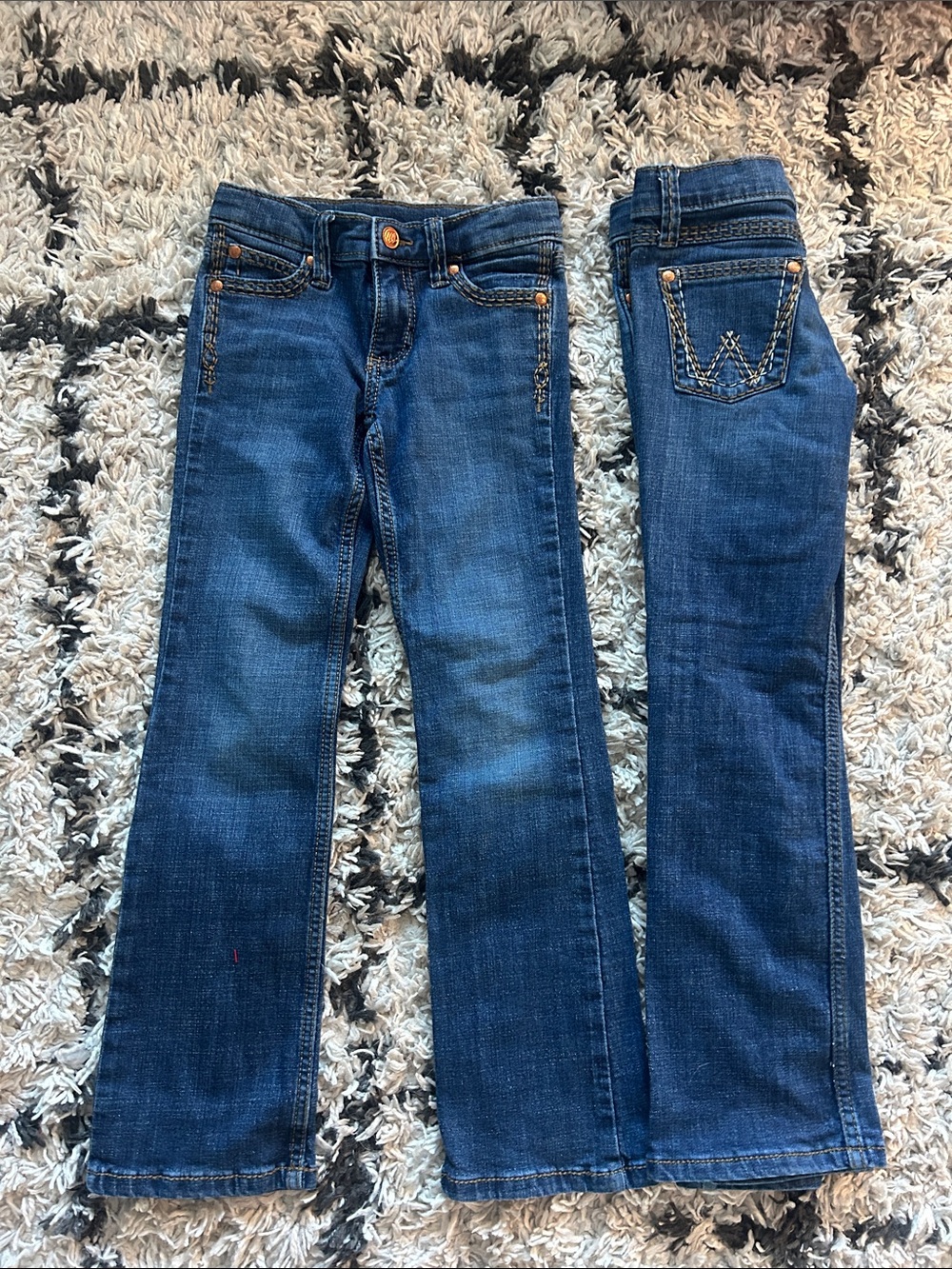Wrangler Girls Blue Bootcut Jeans